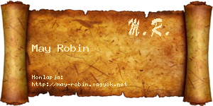 May Robin névjegykártya
